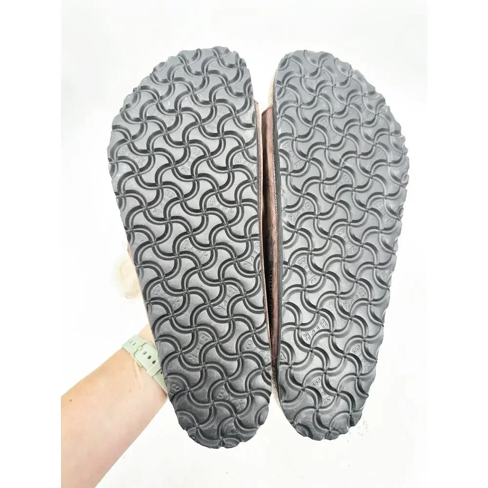 Birkenstock Arizona‎ Shearling Sandal Habana Waxy Leather Oiled EU 42 US 9-95